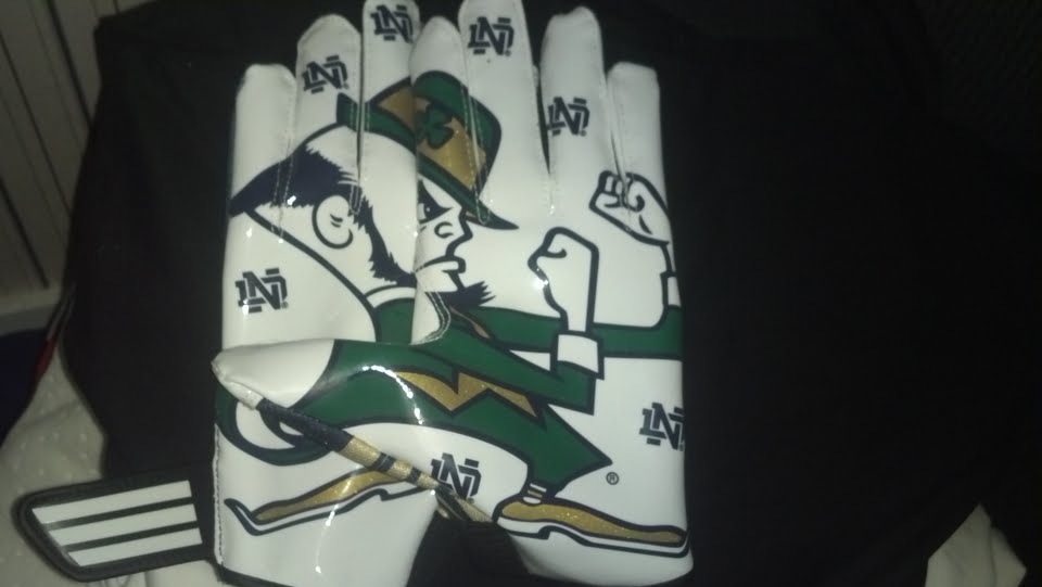 notre dame football gloves youth