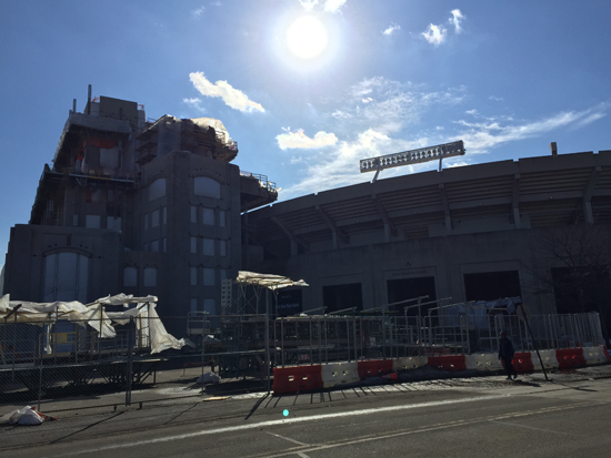 ND Stadium Construction, 2/22/2016. Photos by Lisa Kelly