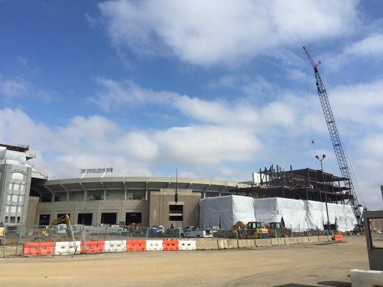 Notre Dame Stadium Construction - Her Loyal Sons